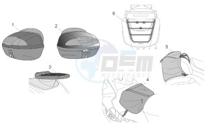 Atlantic 500 drawing Acc. - Top/cases side cases