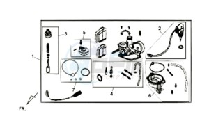 FIDDLE II 125 drawing CARBURATOR