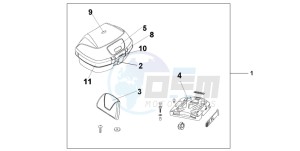 CBF600N drawing TOP BOX 45L