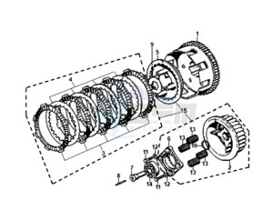 XS125-K drawing CLUTCH