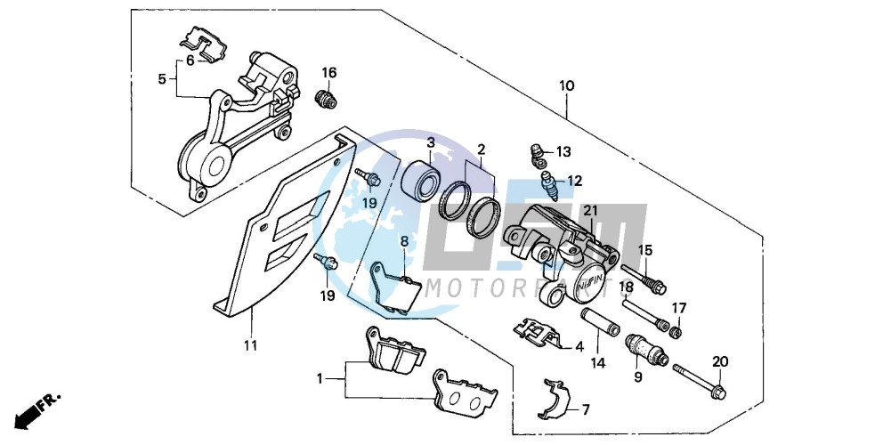 REAR BRAKE CALIPER (1)