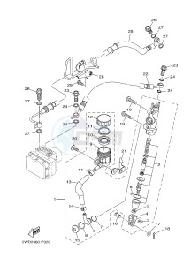 YZF-R3A 321 R3 (B02B B02C) drawing REAR MASTER CYLINDER