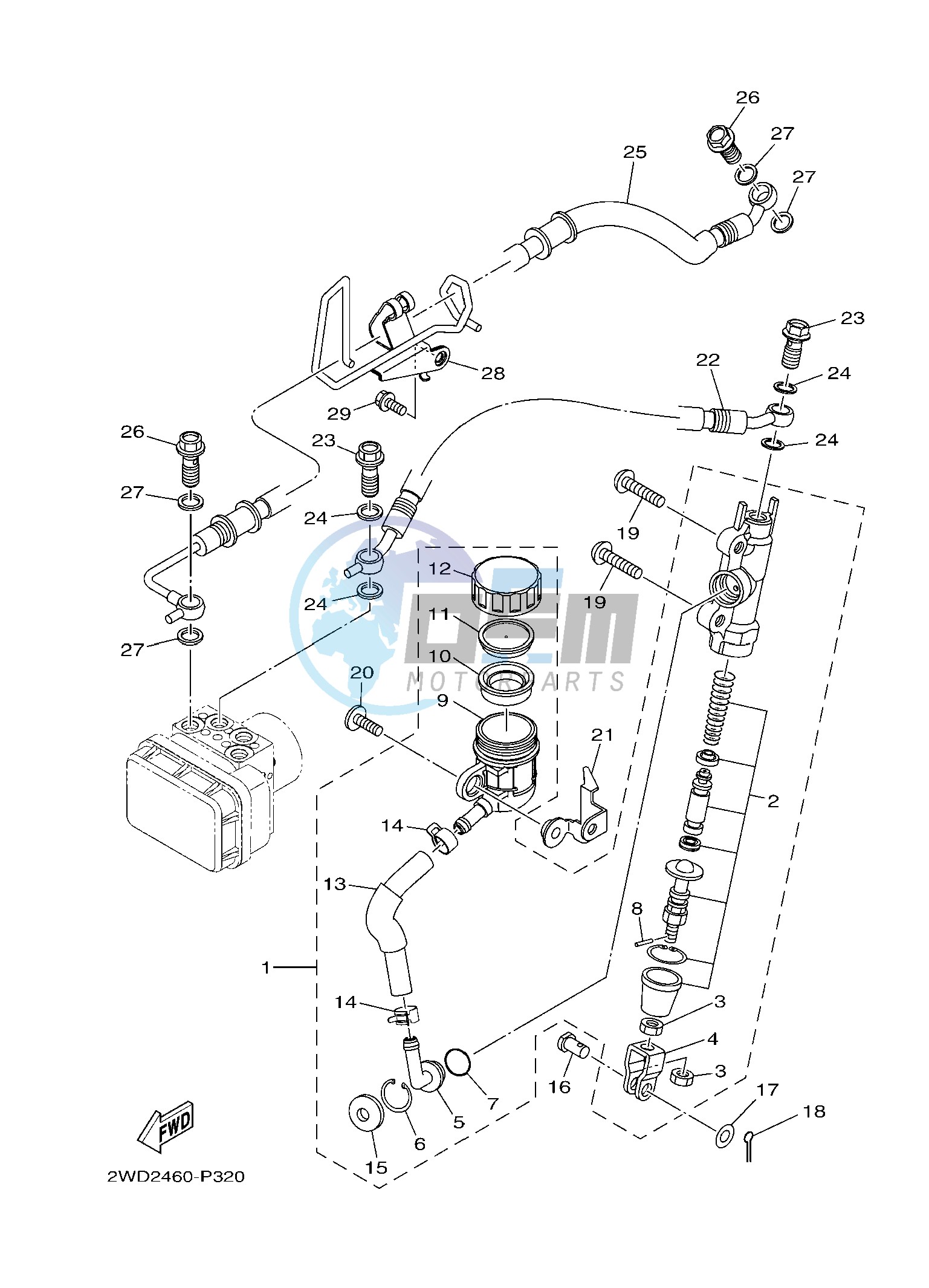 REAR MASTER CYLINDER