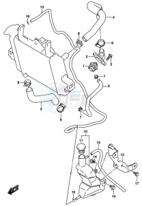 GSX-R125 drawing RADIATOR HOSE