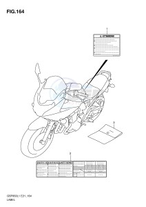 GSF650 (E21) Bandit drawing LABEL (GSF650SUL1 E21)