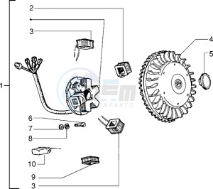 PX 200 E drawing Flywheel magneto