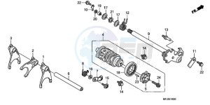 CBR600RR9 BR / MME SPC - (BR / MME SPC) drawing GEARSHIFT DRUM