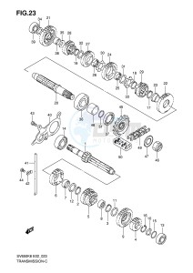 SV650S (E2) drawing TRANSMISSION