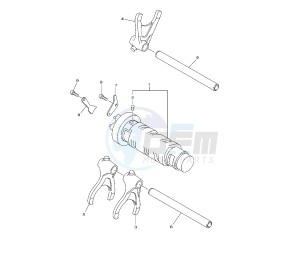 XJ6-F DIVERSION 600 drawing SHIFT CAM AND FORK