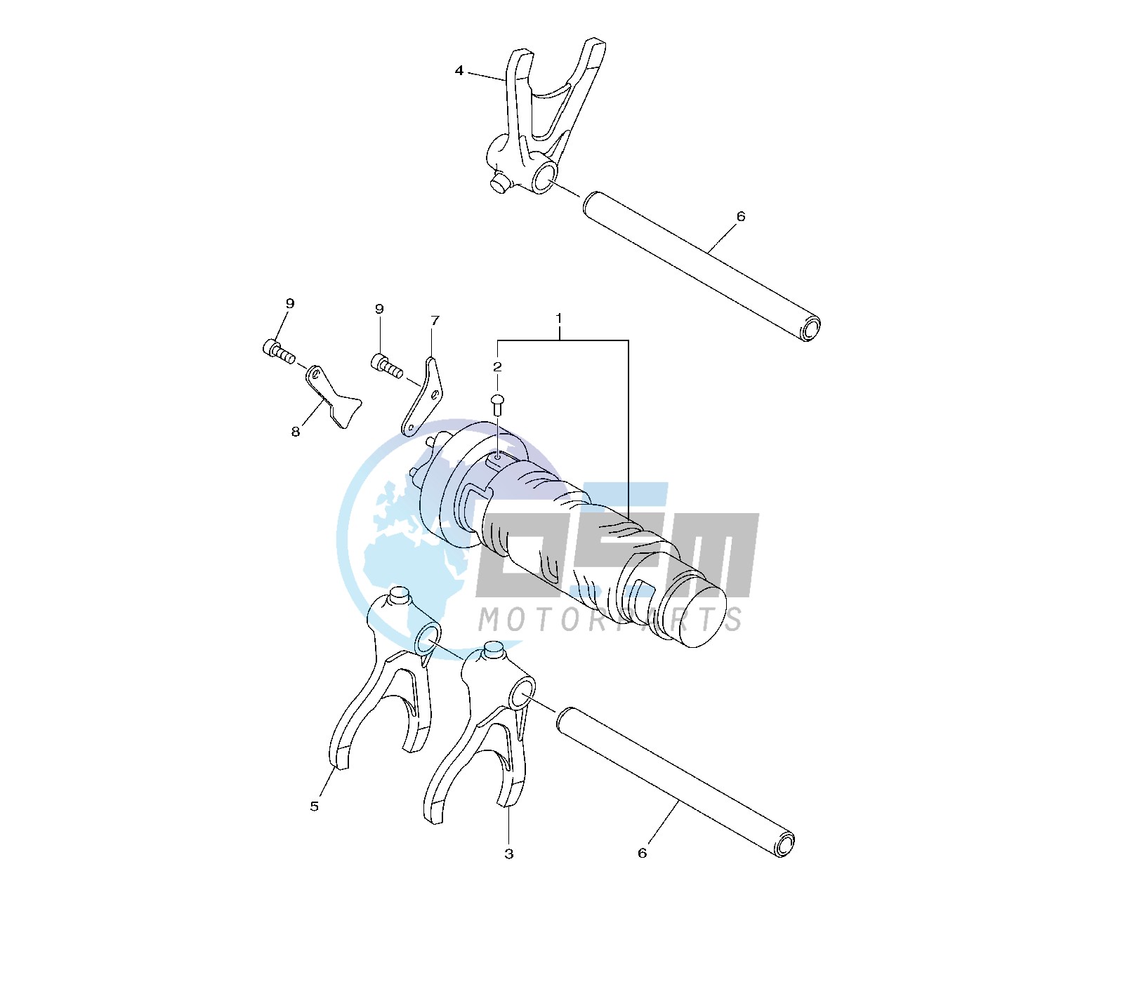 SHIFT CAM AND FORK