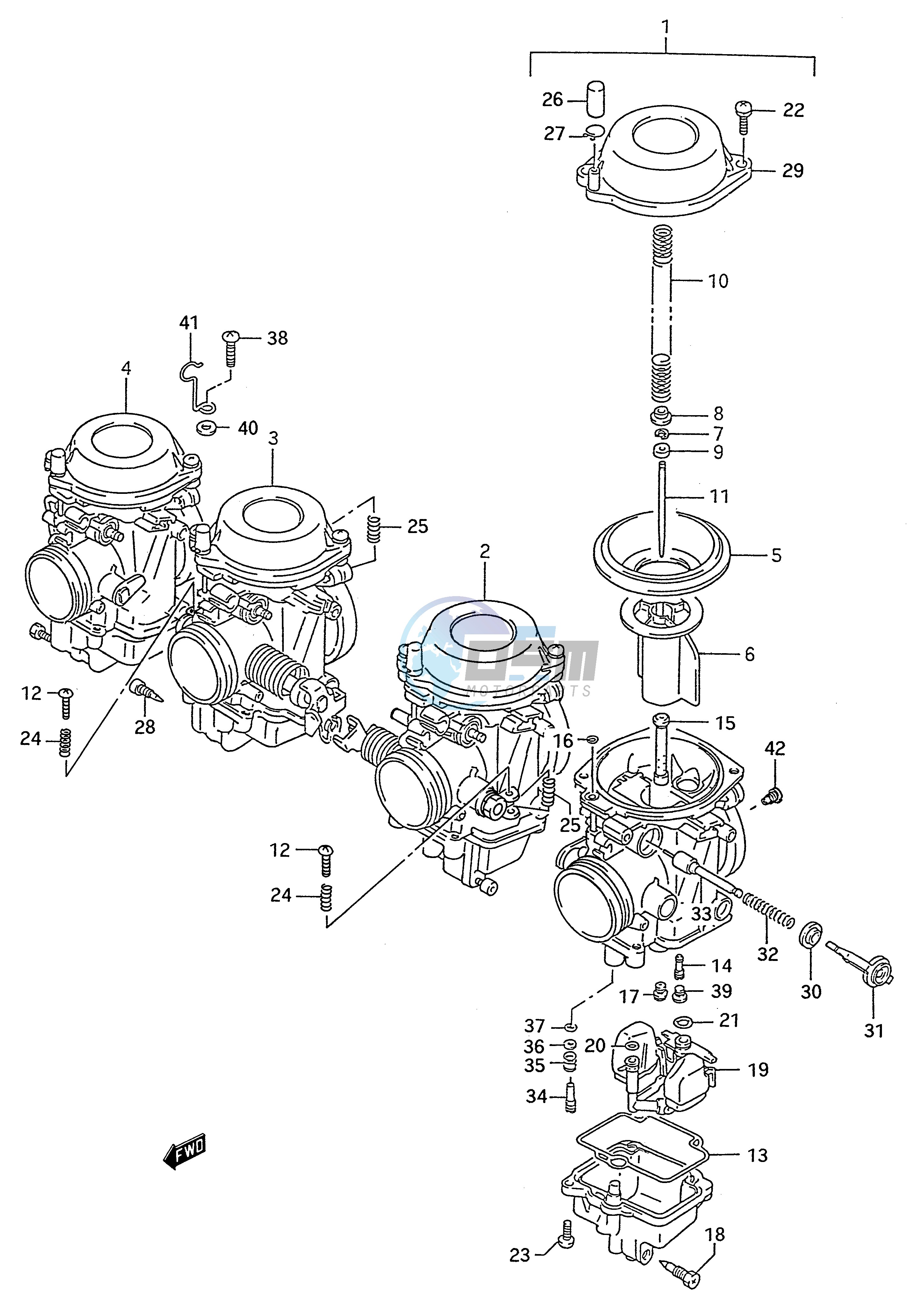 CARBURETOR (MODEL L M N P R S T)