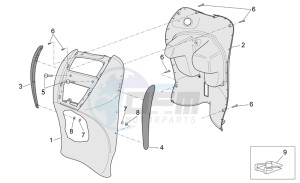 Scarabeo 50 4T E2 drawing Front body III