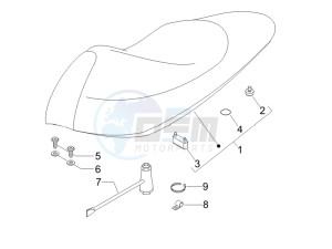 Runner 50 SP Race drawing Saddle seats - Tool roll