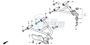 TRX400FA FOURTRAX AT drawing FRONT ARM