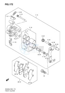 AN400 ABS BURGMAN EU drawing FRONT CALIPER