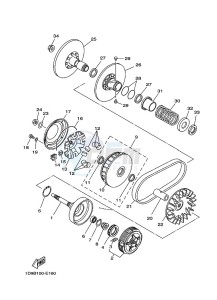 YFM450FWBD KODIAK 450 EPS (BHT5) drawing CLUTCH