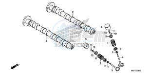 CB650FAE CB650FA 2ED drawing CAMSHAFT/ VALVE