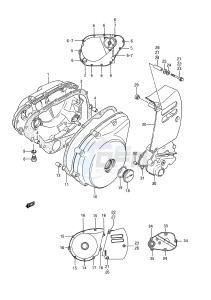 LS650 (E28) SAVAGE drawing CRANKCASE COVER