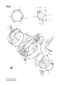 RM-Z 450 drawing CRANKCASE COVER (K8-L1)