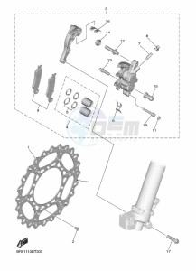 YZ250F (B7B2) drawing FRONT BRAKE CALIPER