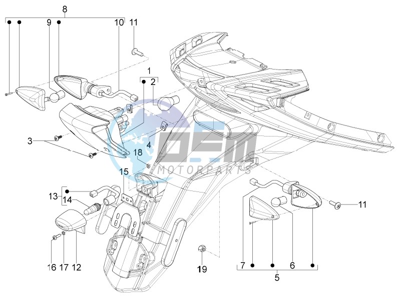 Rear headlamps - Turn signal lamps