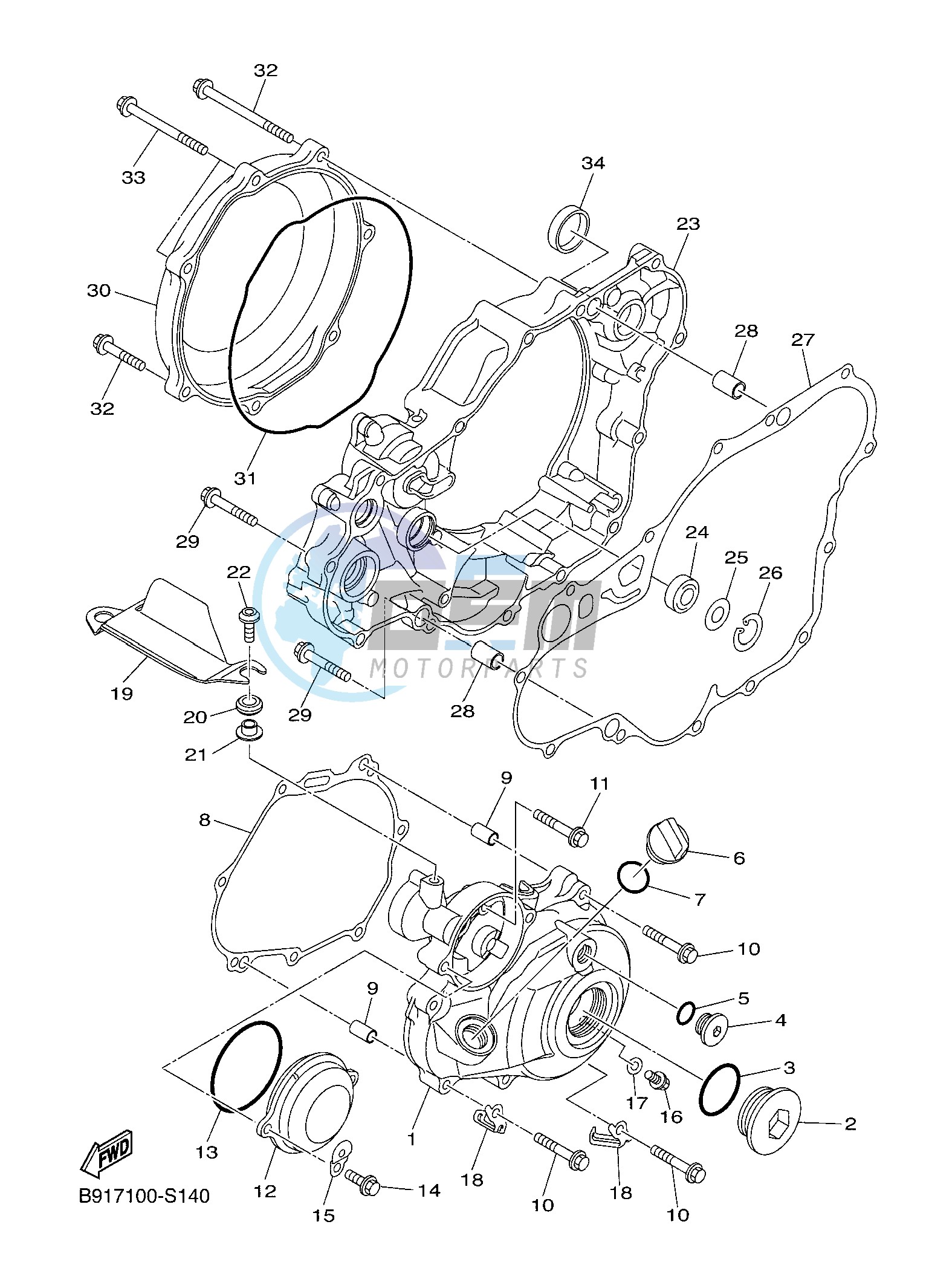 CRANKCASE COVER 1