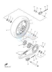 YZF-R6 600 R6 (2CX4 2CX5) drawing REAR WHEEL