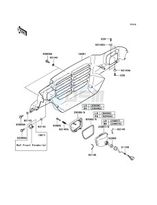 MULE 3000 KAF620-G5 EU drawing Headlight(s)