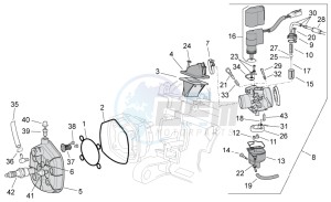 SR 50 H2O new ie AND carb. drawing Cylinder head - Carburettor