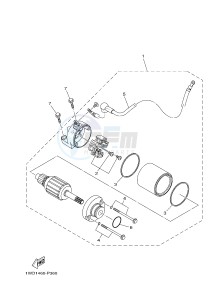 MTN320-A MTN-320-A MT-03 (B9A2) drawing STARTING MOTOR