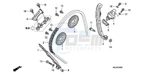 CBF1000FB drawing CAM CHAIN/ TENSIONER