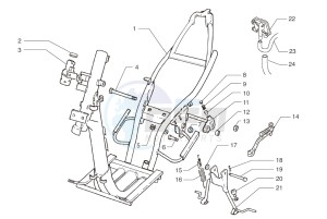 Ark LC LIMITED- Matt Black-Black 125 drawing Chassis-Central stand