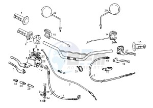 SENDA SM EURO2 - 125 cc drawing HANDLEBAR