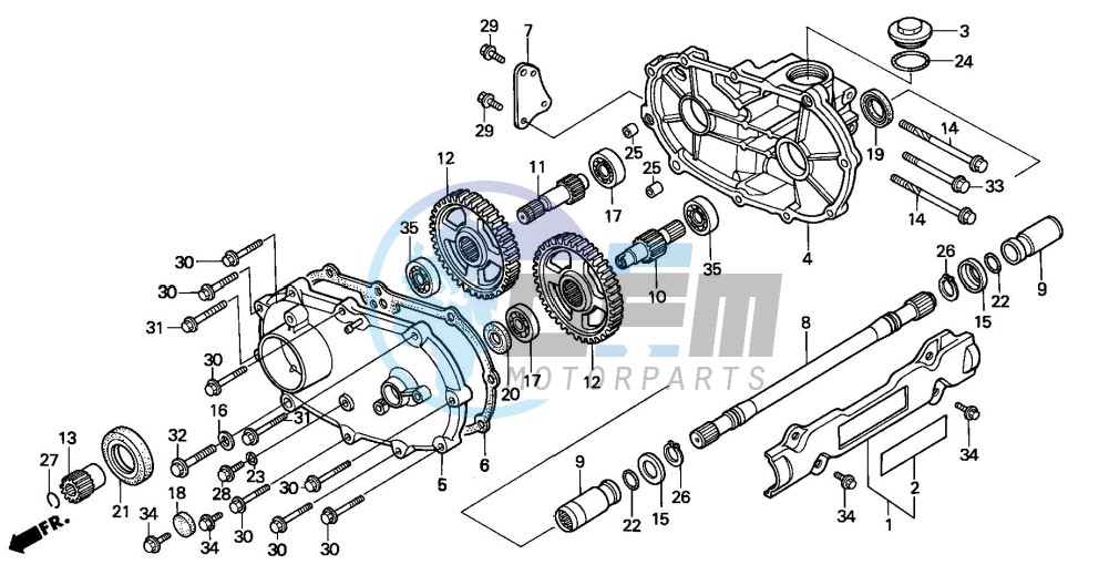 FRONT DRIVESHAFT (TRX300FW)