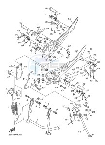 XJ6S 600 DIVERSION (S-TYPE) (36CC 36CE) drawing STAND & FOOTREST