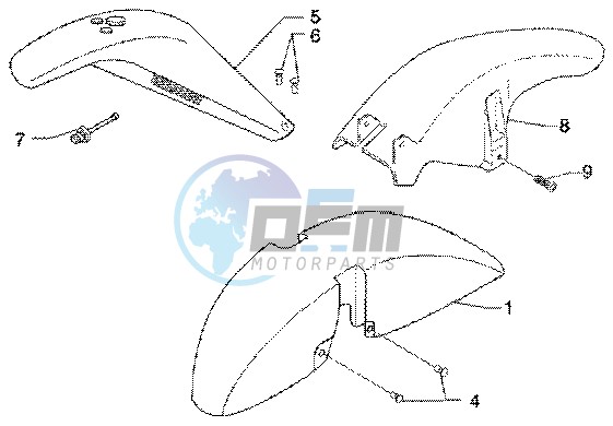 Wheel compartment- mudguard