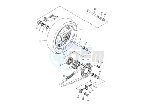 FZ6 FAZER ABS 600 drawing REAR WHEEL