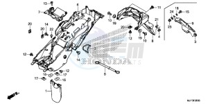 CRF1000AG CRF1000 - Africa Twin - ABS Europe Direct - (ED) drawing REAR FENDER