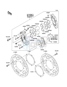 VN2000 VN2000A6F GB XX (EU ME A(FRICA) drawing Front Brake