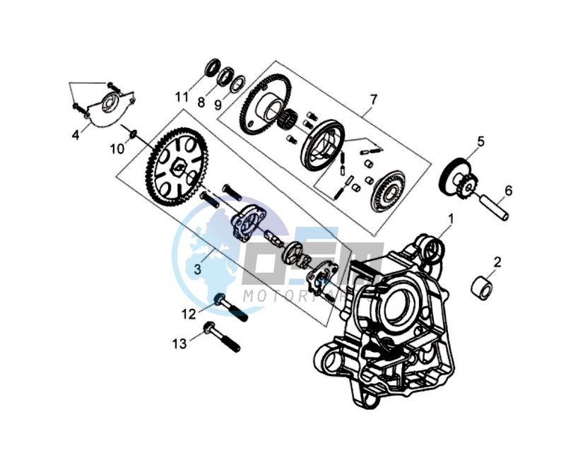 CRANKCASE RIGHT / OILPUMP