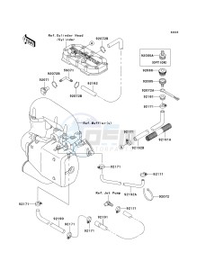 JS 800 A [800 SX-R] (A6F-A9F) A7F drawing COOLING