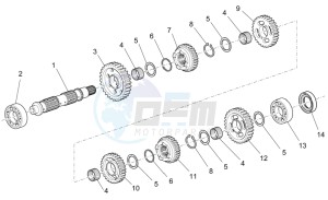 Griso V 8V 1200 drawing Driven shaft