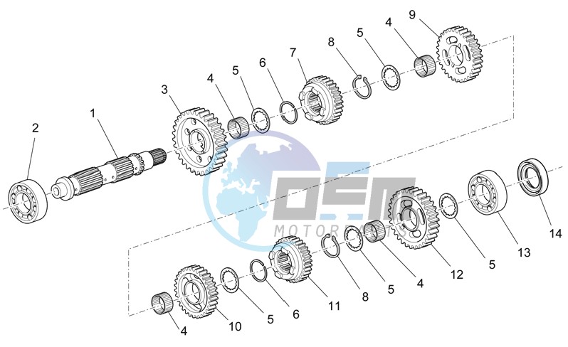 Driven shaft