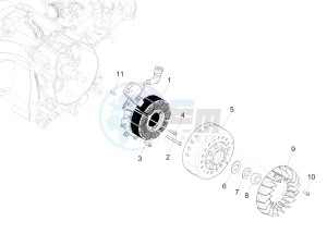 Medley 125 4T ie ABS E4 (EMEA) drawing Flywheel magneto