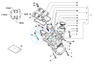 V RAPTOR 1000 drawing FRONT CYLINDER HEAD