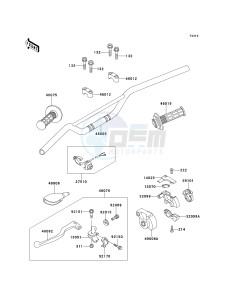 KX 100 C [KX100] (C1-C3) [KX100] drawing HANDLEBAR