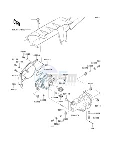 KVF 750 B (BRUTE FORCE 750 4X4I) (B6F-B7FA) B7F drawing HEADLIGHT-- S- -