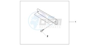 CBF600S drawing PILLION BACKREST PAD