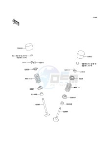 ZX 600 M [NINJA ZX-6RR] (M1) [NINJA ZX-6RR] drawing VALVE-- S- -