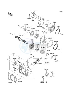 MULE 4010 TRANS 4x4 DIESEL KAF950GCF EU drawing Bevel Gear Case